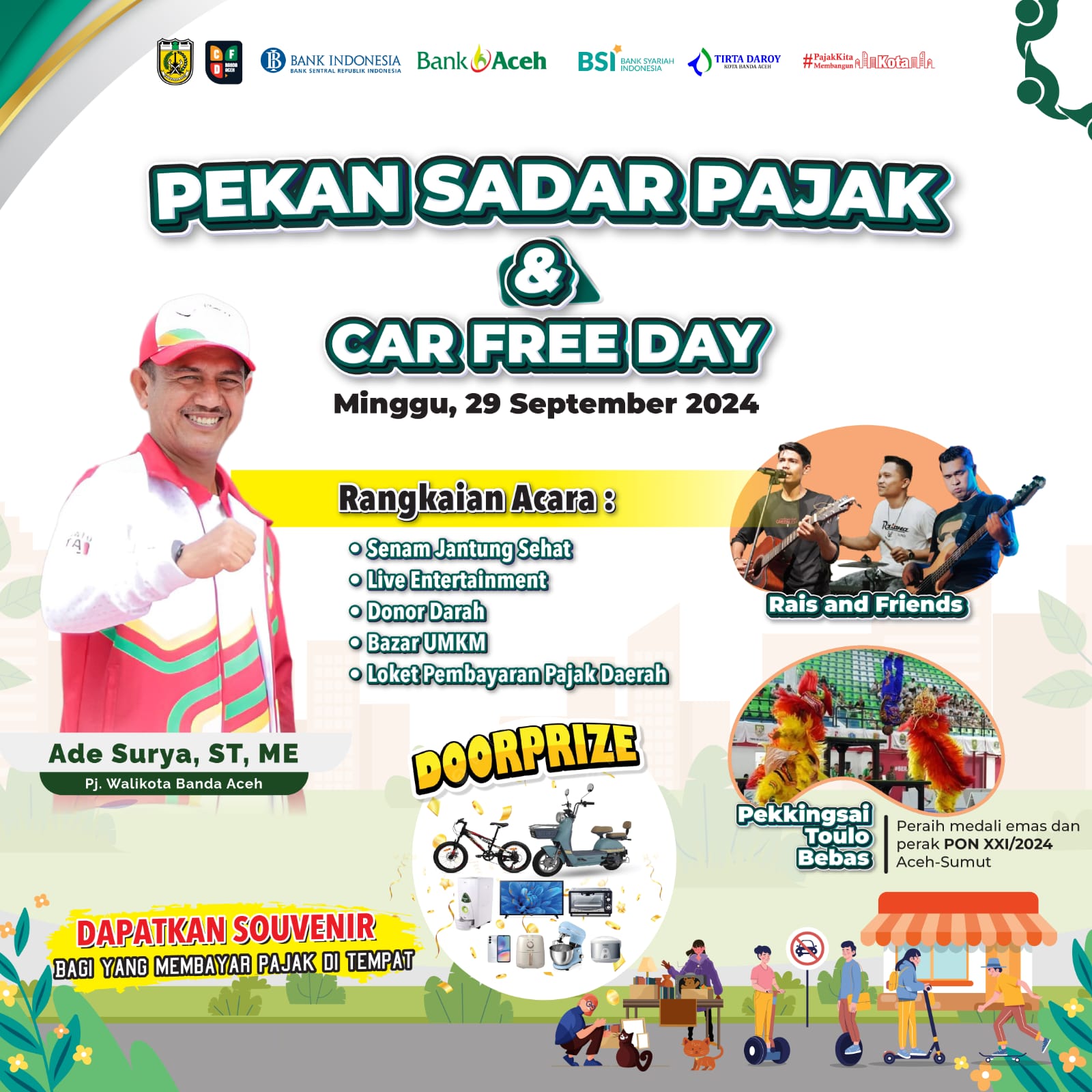 Pemko Banda Aceh Gelar Pekan Sadar Pajak di Car Free Day, Yuk Ikut!