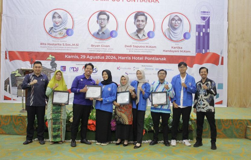 Universitas BSI (Bina Sarana Informatika) Kampus Pontianak sukses menggelar Seminar Kemerdekaan Digital dengan tema “Artificial Intelligence for Education: Transformasi Pendidikan di Era Digital.”