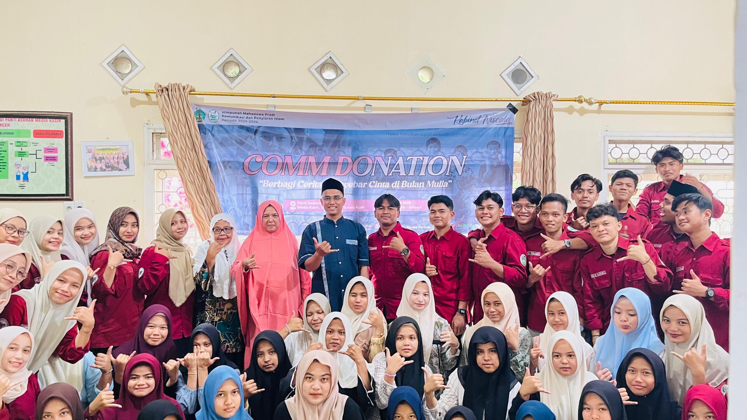 HMPS KPI UIN Ar-Raniry Berbagi Berkah di Panti Asuhan Islam Media Kasih
