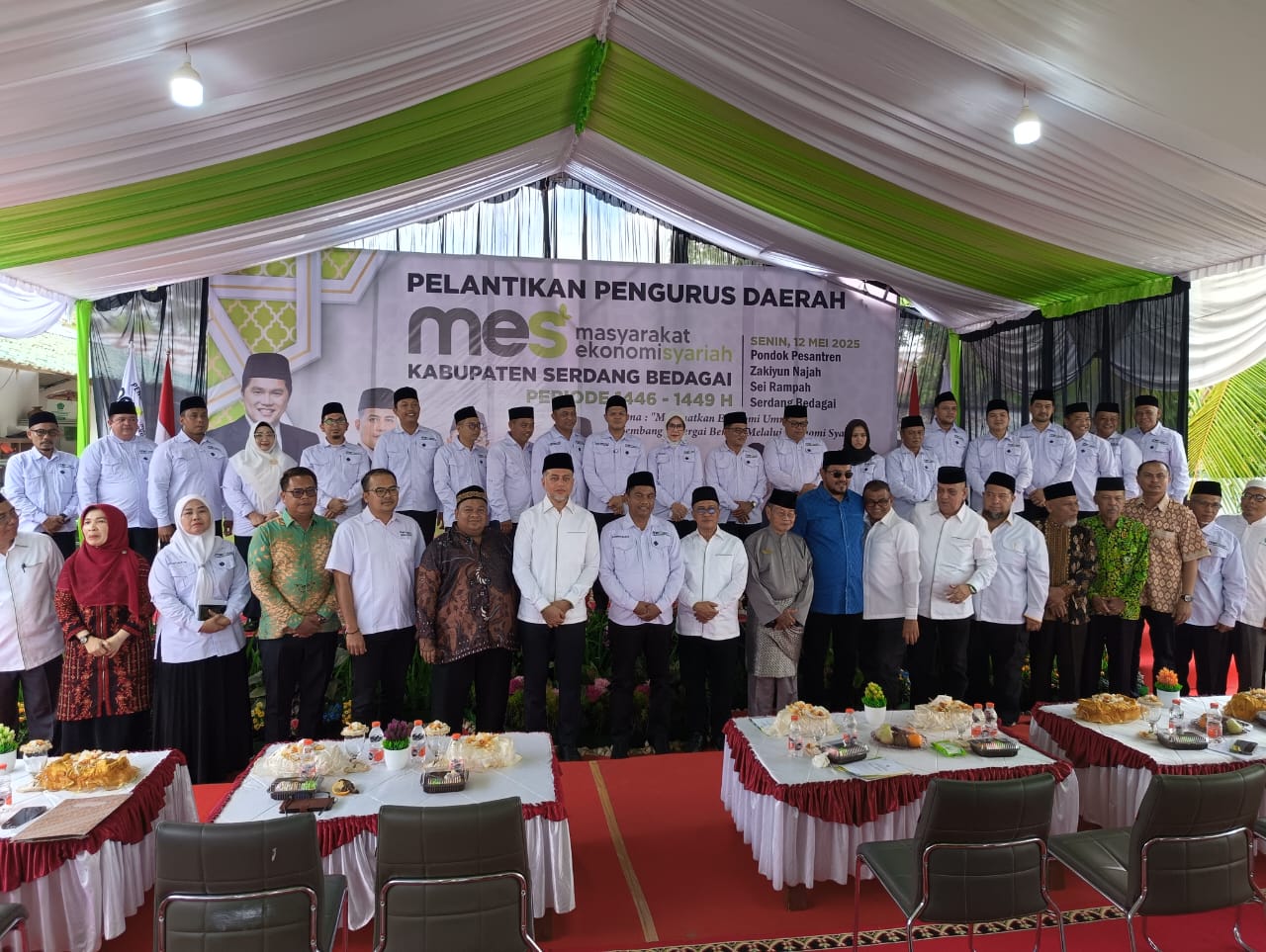 Musa Rajeksah Kukuhkan Pengurus MES Kabupaten Serdang Bedagai