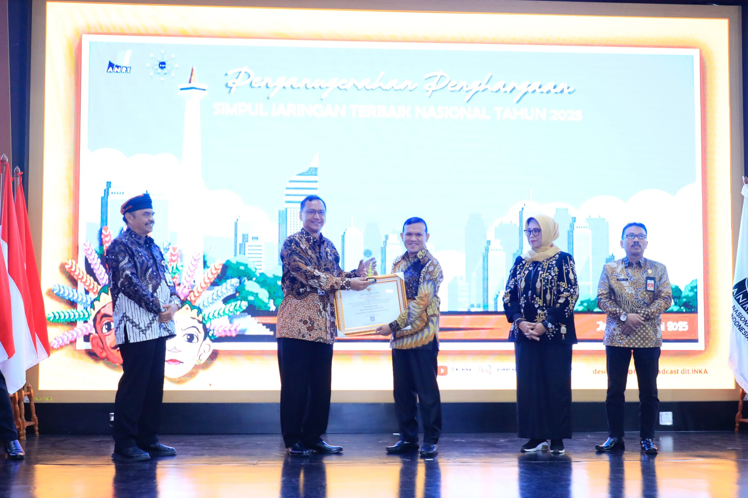 Aceh Raih Penghargaan Simpul Jaringan Terbaik Kearsipan Nasional dalam JIKN 2025