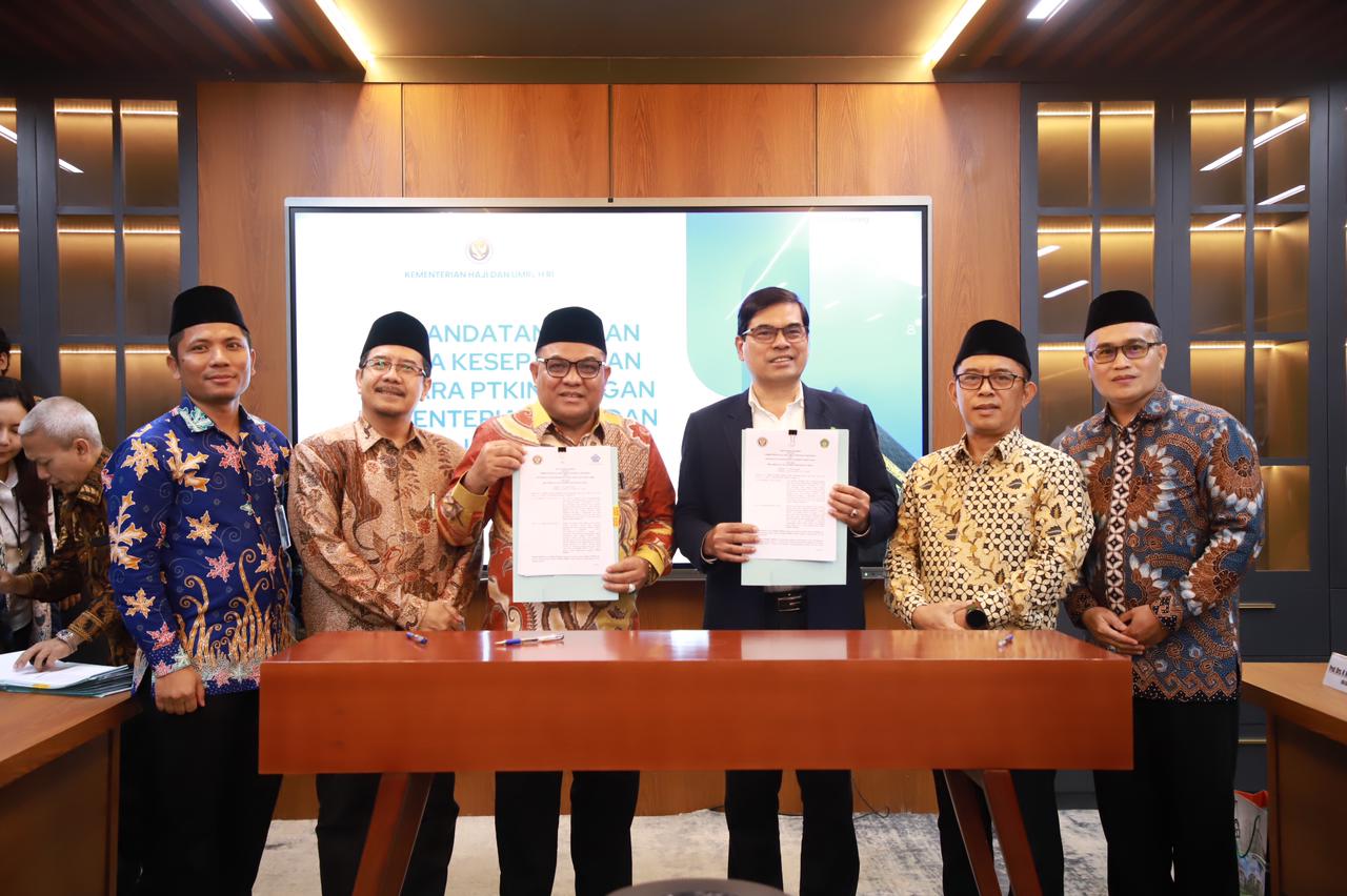 UIN Ar-Raniry-Kemenhaj Teken MoU Penyelenggaraan Sertifikasi Pembimbing Haji dan Umrah