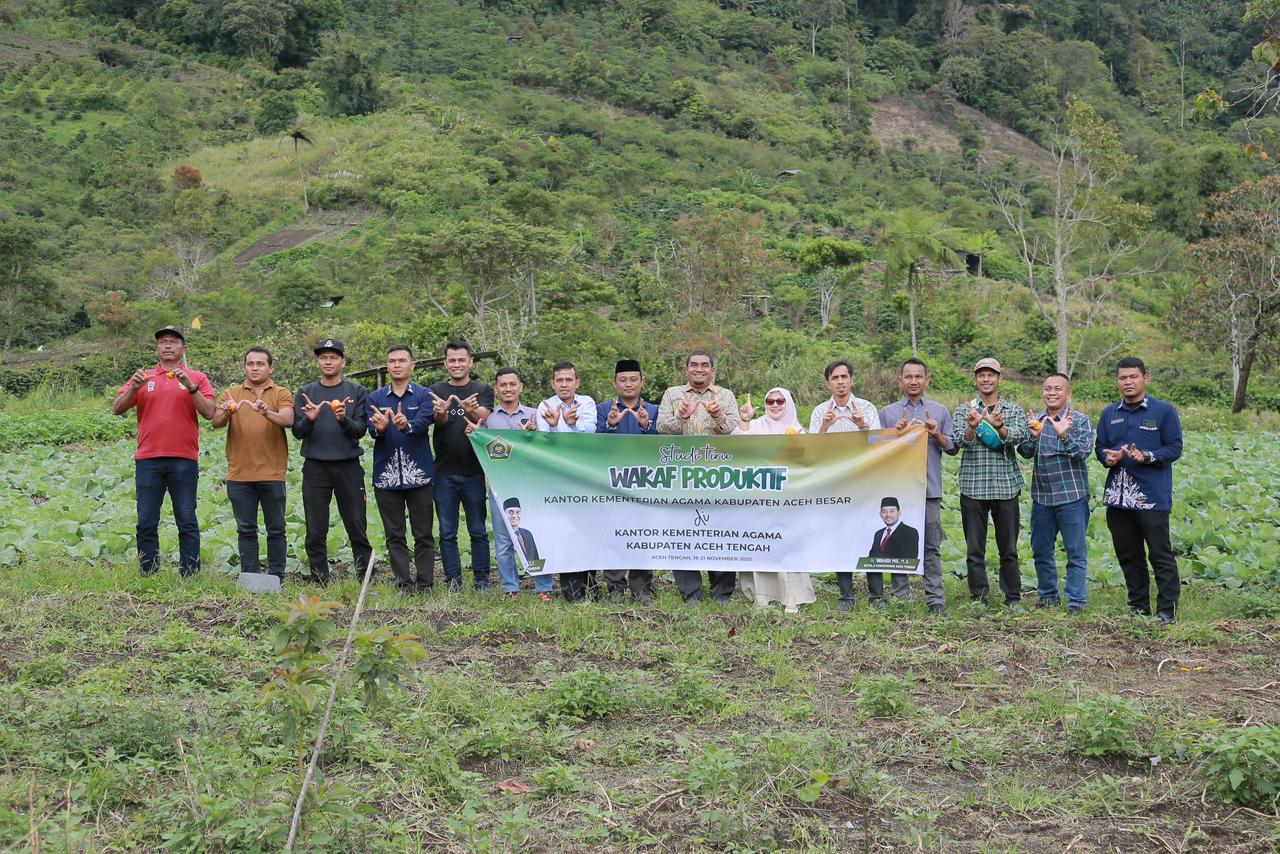 Kemenag Aceh Besar Belajar Kelola Wakaf Produktif di Kota Wakaf Indonesia