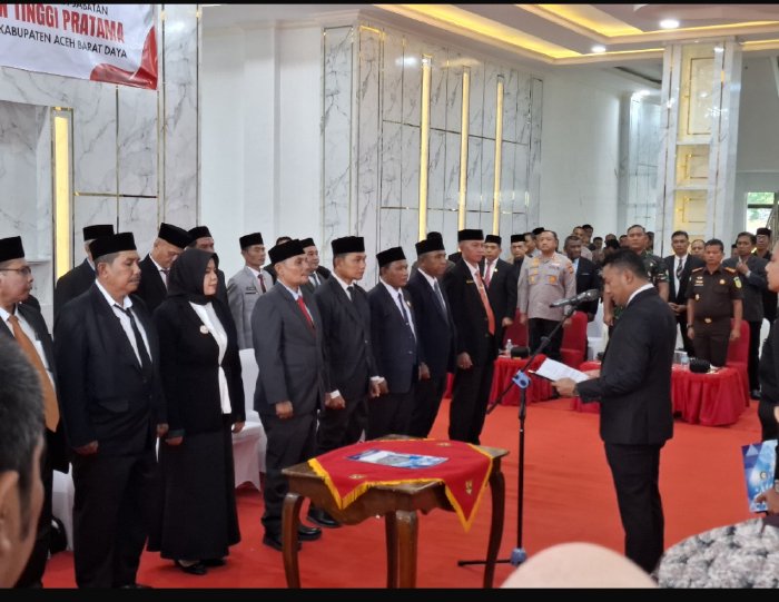 Berikut 15 Pejabat yang Dilantik Bupati Abdya