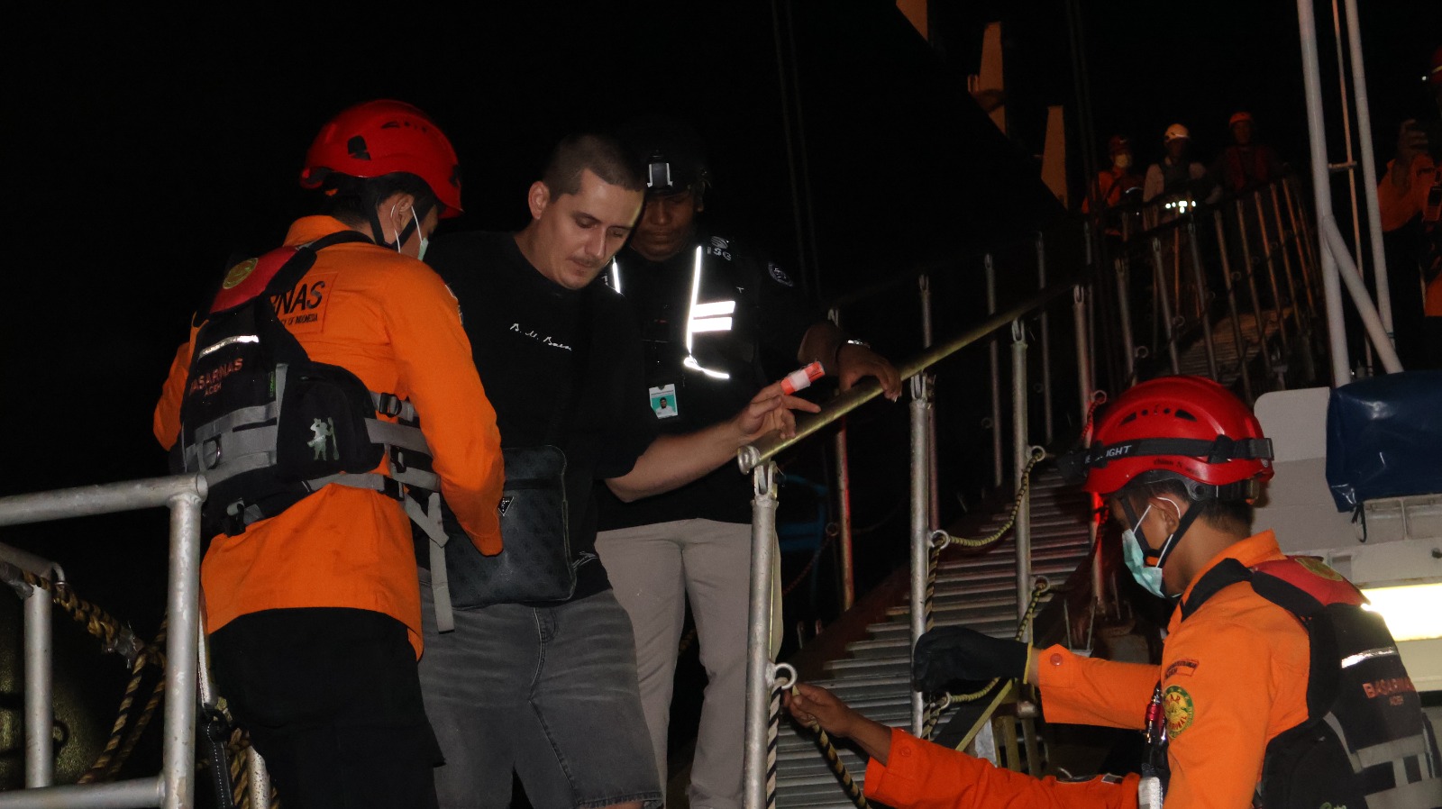 ABK Tanker Rusia Dievakuasi Tim SAR di Perairan Samudera Hindia Aceh