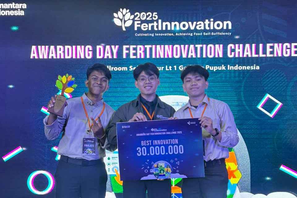 Mahasiswa Teknik Elektro USK Raih Penghargaan Best Innovation di FertInnovation Challenge 2025