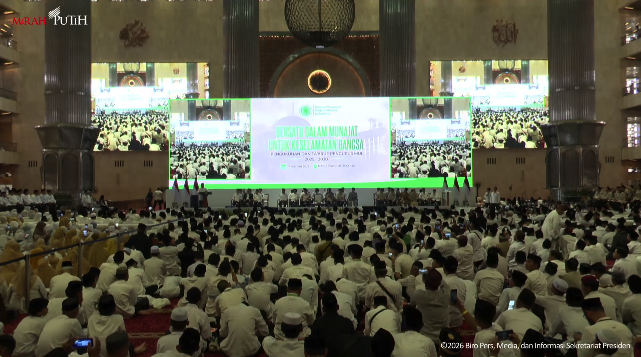 Presiden Prabowo Subianto Hadiri Pengukuhan Pengurus MUI Periode 2025–2030 di Masjid Istiqlal