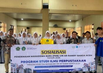 Ilmu Perpustakaan UIN Ar-Raniry Sosialisasi PMB 2026 di SMA Negeri 1 Lhoksukon