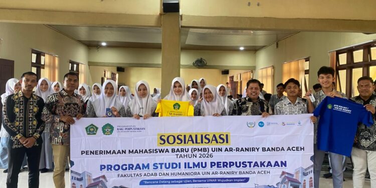 Ilmu Perpustakaan UIN Ar-Raniry Sosialisasi PMB 2026 di SMA Negeri 1 Lhoksukon