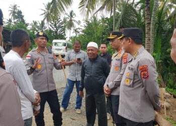 Kapolda Aceh Tinjau Progres Pembangunan Jembatan Bailey di Peusangan Bireuen