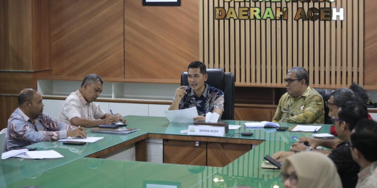 Sekda Aceh Pimpin Rapat Teknis Pengendalian Inflasi Jelang HKBN
