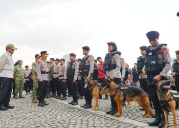 Pimpin Apel Operasi ketupat, Kapolri Instruksikan Jajaran Wujudkan Mudik Aman-Keluarga Bahagia
