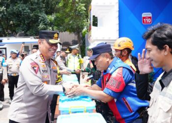 Wakapolri Pantau Arus Mudik Lebaran 2026 dari Udara, Tinjau Pos Terpadu KM 57A Karawang