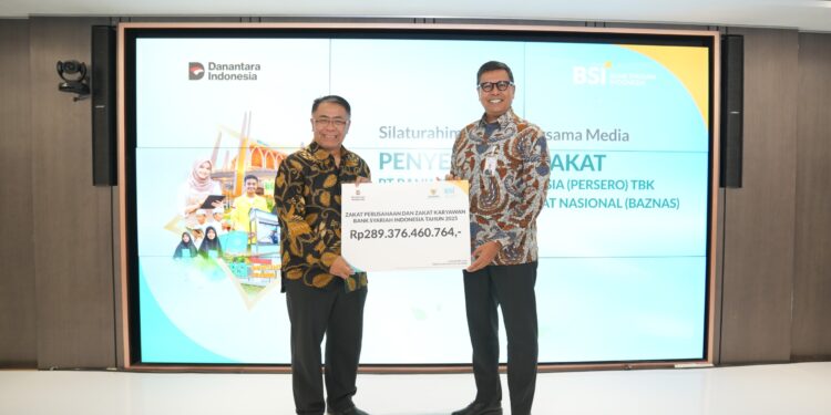 BSI Salurkan Zakat Rp289 Miliar ke BAZNAS, Jangkau 1,2 Juta Penerima Manfaat