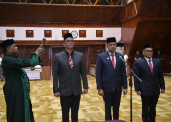 Gubernur Aceh Lantik Tiga Pejabat Eselon II, Dorong Percepatan Program