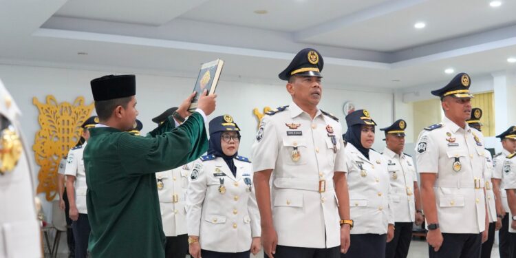 Kanwil Ditjenpas Aceh Lantik 33 Pejabat Manajerial, Perkuat Kinerja dan Integritas Pemasyarakatan
