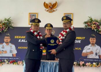 Sertijab Kalapas Blangpidie, Iwan Setiawan Resmi Gantikan Akhmad Heru Setiawan