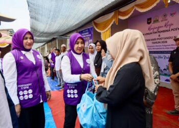 Peringati Hari Posyandu Nasional di Langkahan, Ketum Posyandu Sosialisasi 6 SPM