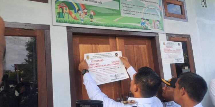 Pemko Banda Aceh Segel Permanen Daycare Baby Preneur