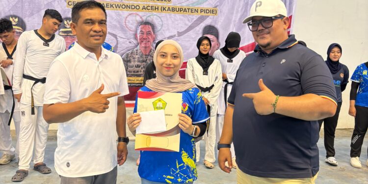 Perkasa! Kontingen Taekwondo Aceh Besar Kokoh Puncaki Klasemen Pra PORA 2026