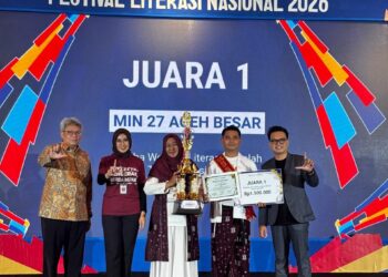 MIN 27 Aceh Besar Sabet 11 Penghargaan di Festival Literasi Nasional 2026