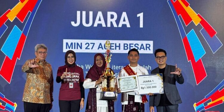 MIN 27 Aceh Besar Sabet 11 Penghargaan di Festival Literasi Nasional 2026