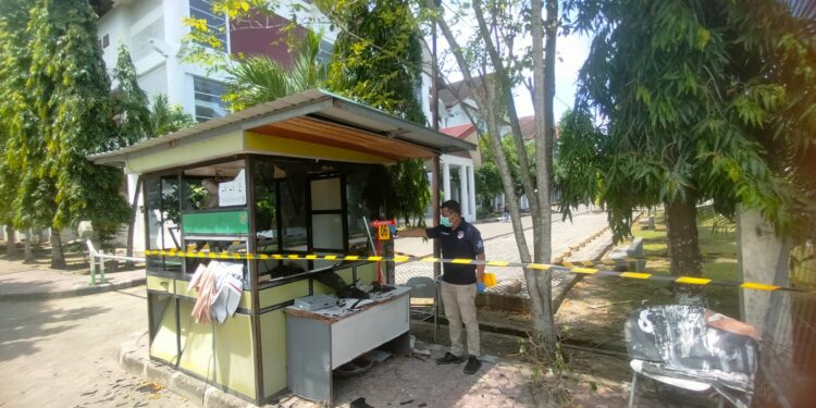 Polresta Banda Aceh Selidiki Motif Terbakarnya Gedung Fakultas Pertanian USK