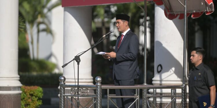 Sekda Aceh Pimpin Upacara Hari Lahir Pancasila, Tegaskan Pancasila Fondasi Perdamaian Dunia