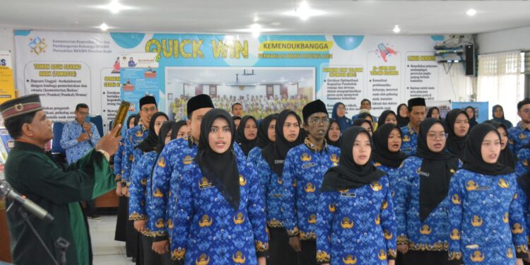 BKKBN Aceh Lantik 41 ASN dan Pejabat Fungsional, Perkuat Layanan Program Bangga Kencana