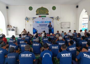 Semarak Tahun Baru Islam 1448 H, Lapas Blangpidie Gelar Tabligh Akbar