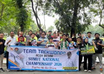 Kontingen Taekwondo Aceh Besar Borong 17 Medali di Sumut National Championship 2026