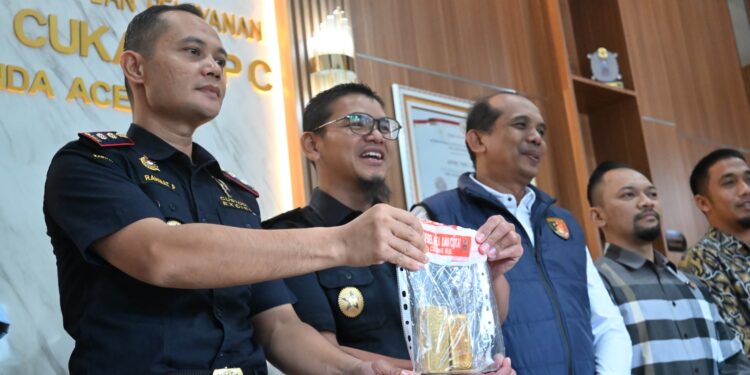 Bea Cukai Aceh Gagalkan Dugaan Penyelundupan 2,9 Kg Emas ke Malaysia