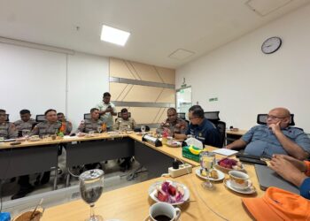 BPMA dan Polda Aceh Evaluasi Pengamanan Obvitnas di Blok A Medco Aceh Timur