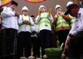 Tunaikan Janji Pascabencana, Menag Letakkan Batu Pertama Pembangunan MIN 5 Pidie Jaya