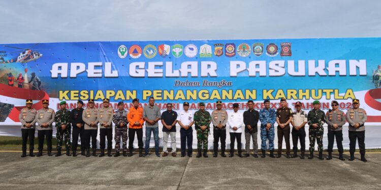 Kapolda Aceh dan Kasdam IM Pimpin Apel Gabungan, Siaga Karhutla dan Pengamanan HDA ke-21
