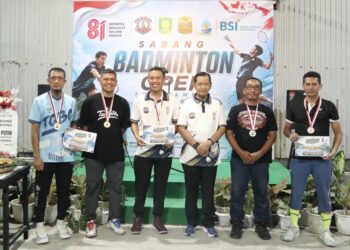 Dari Lapangan ke Ruang Kreatif, Wakil Wali Kota Sabang Apresiasi Turnamen Badminton dan Cafe Merah Putih