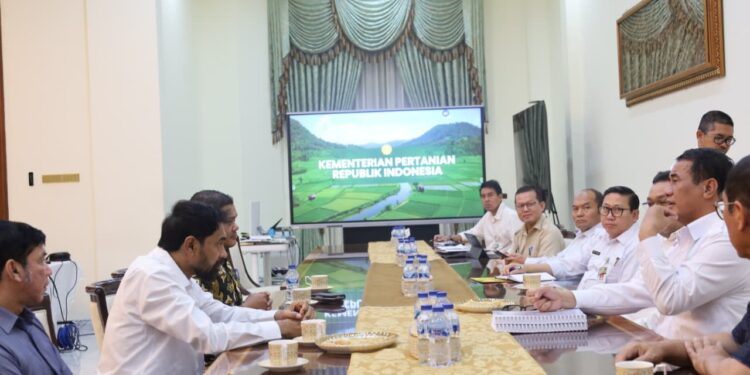 Gubernur Mualem Minta Dukungan Mentan Pulihkan Sawah-Perkebunan Aceh Pascabencana