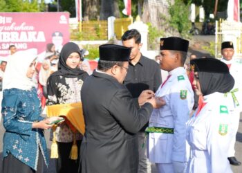 Wali Kota Sabang Kukuhkan 23 Paskibraka 2026, Siap Emban Tugas Kibarkan Sang Merah Putih