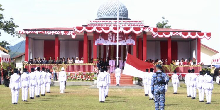 Upacara HUT ke-81 RI di Sabang Khidmat, Wali Kota Ajak Warga Perkuat Pembangunan