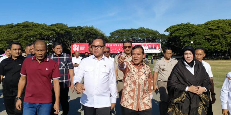 Wagub Aceh Bersama Wamendagri Tinjau Blang Padang, Dorong Kepastian Status Lahan