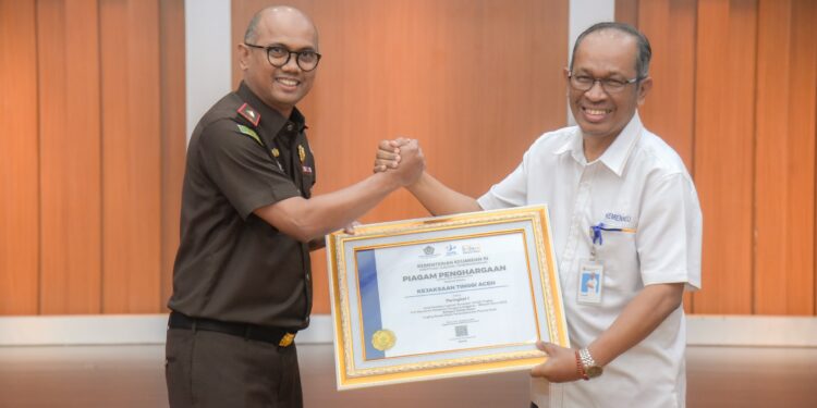 Kejati Aceh Raih Peringkat 1 UAPPA-W Terbaik Lingkup Kanwil DJPB 2025
