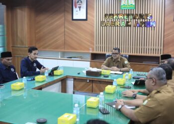 Plt Sekda Aceh Terima Audiensi Komisioner KPIA, Perkuat Kolaborasi Pengawasan Penyiaran