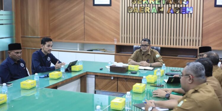 Plt Sekda Aceh Terima Audiensi Komisioner KPIA, Perkuat Kolaborasi Pengawasan Penyiaran