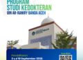 Pendaftaran Kedokteran UIN Ar-Raniry Dibuka, UKT Rp37,5 Juta per Semester